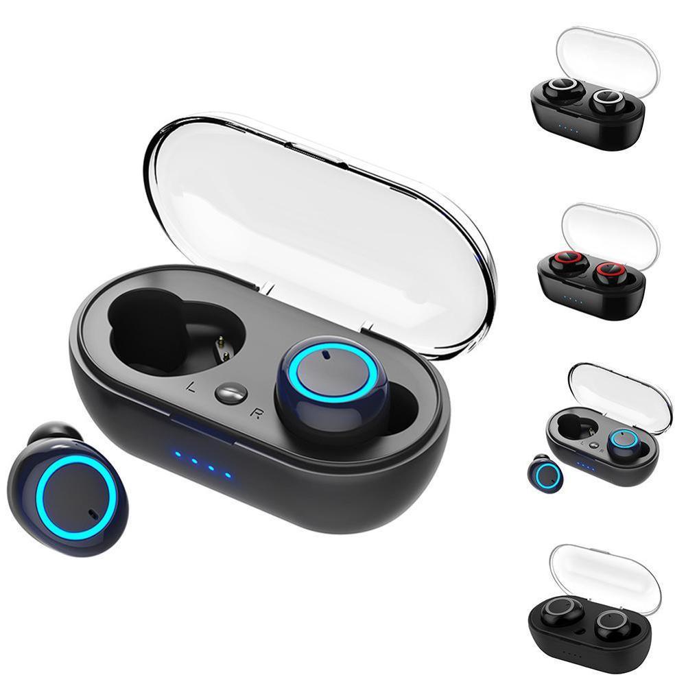 Y50 TWS Bluetooth Wireless Headset Stereo Sports Earbud Smart Phone Charging Box