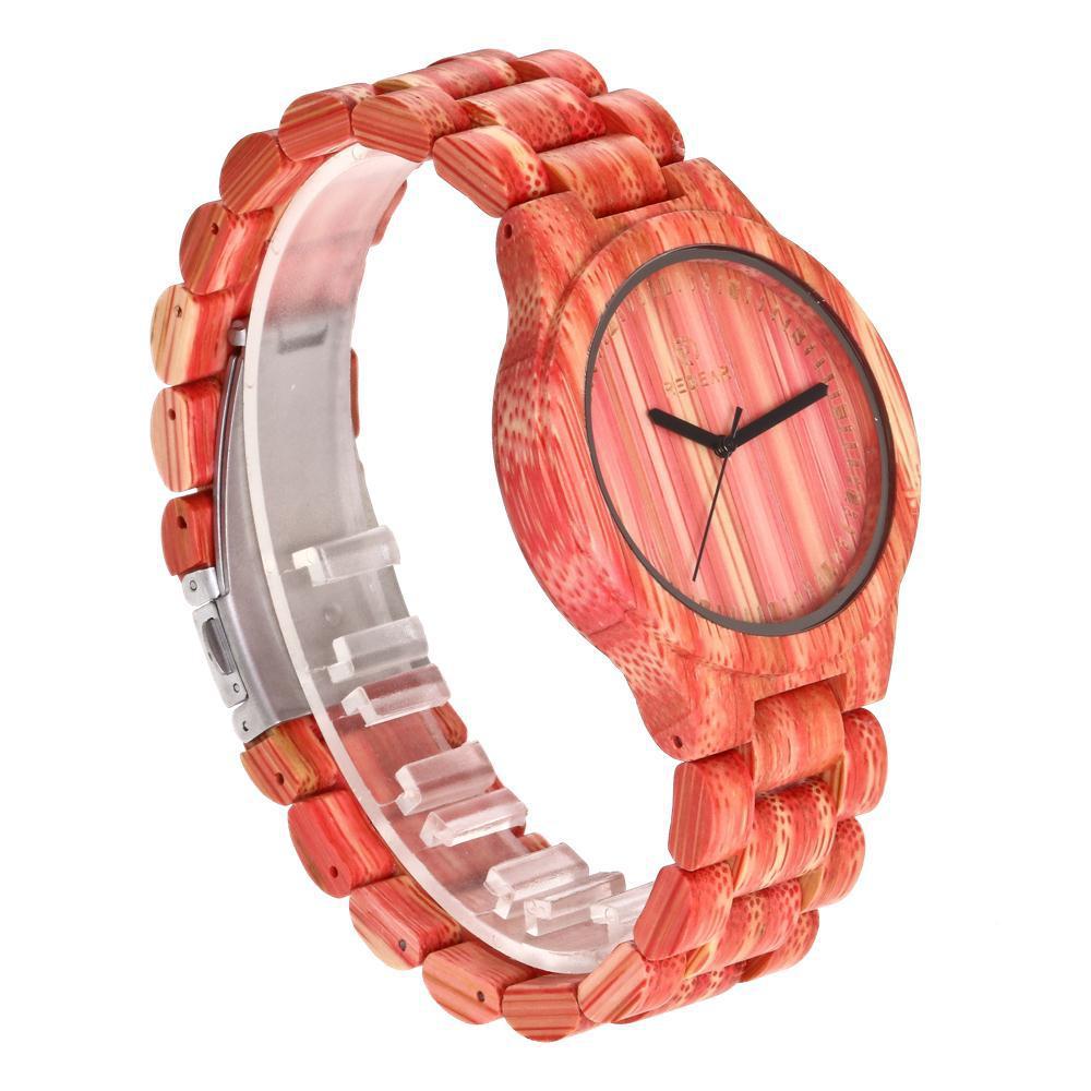 Colorful bamboo watch