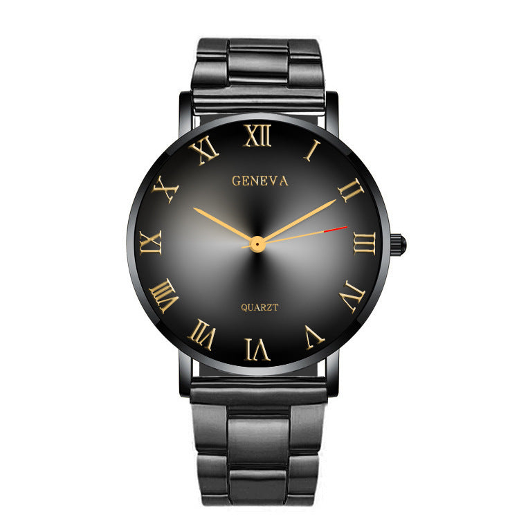 Roman numeral men's watch