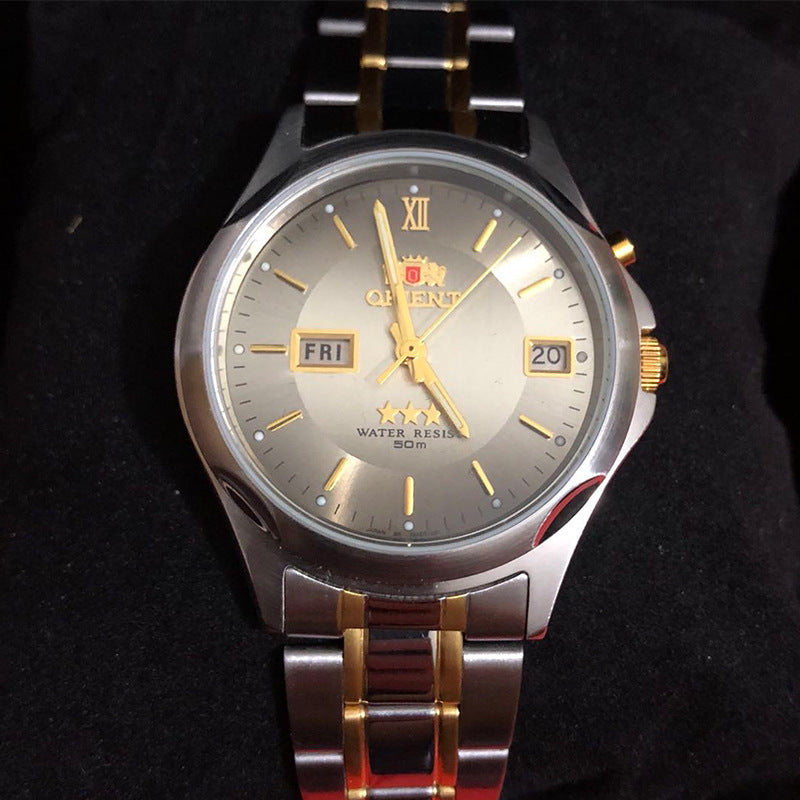 Classic nostalgic stock old dual calendar watch