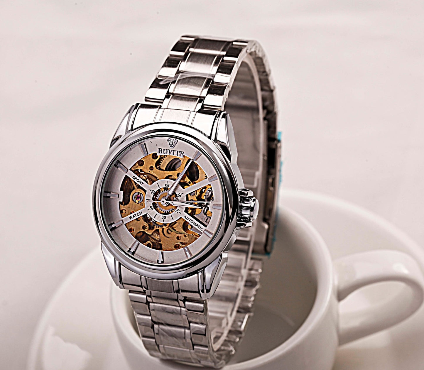 Business Automatic Mechanical Hollow Men's Watch