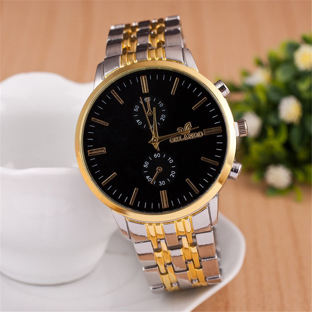 Simple scale casual quartz watch