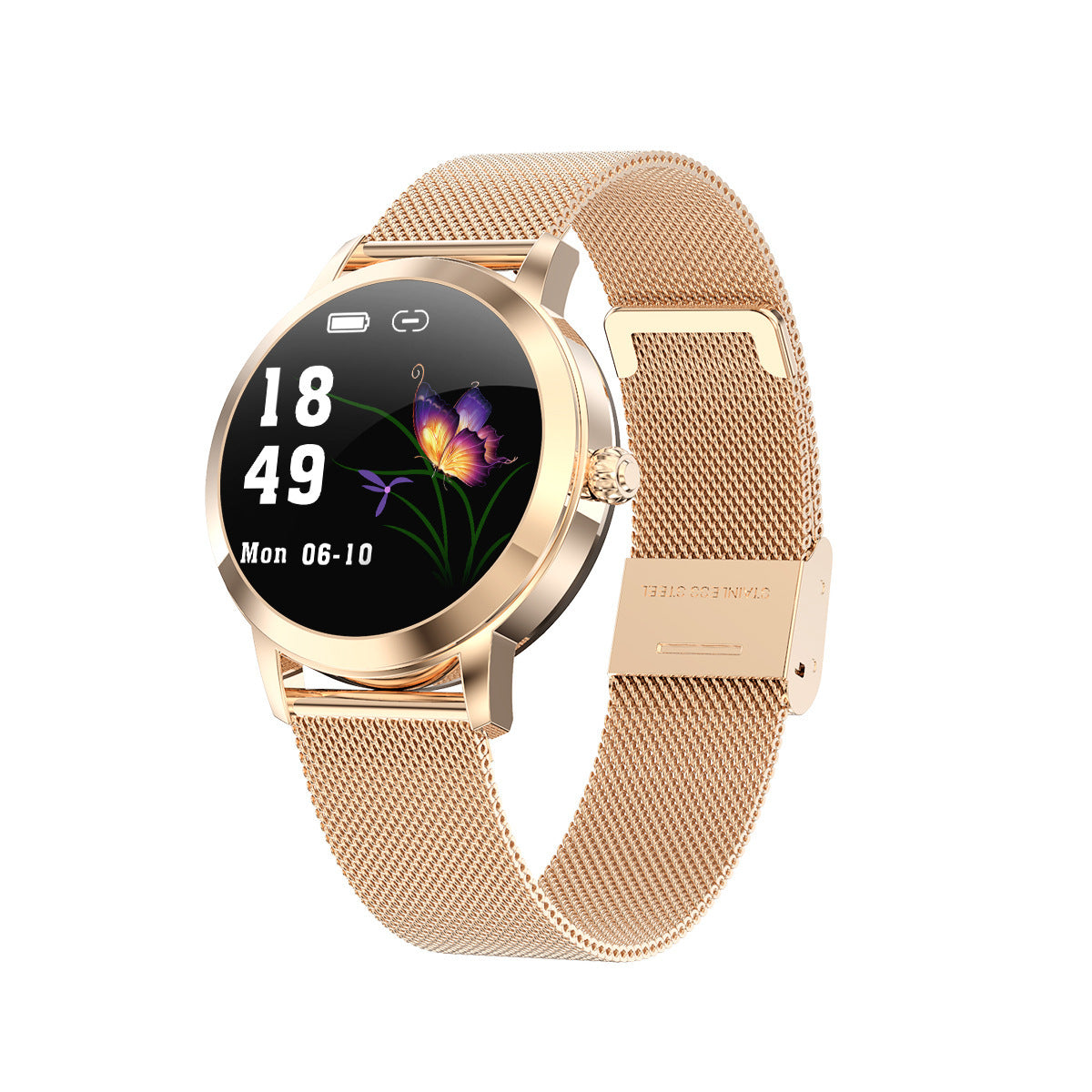 Smart Watch Round Bluetooth Paired Pedometer Heart Rate