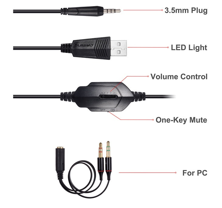 In Zhuo GM-1 computer notebook head-mounted luminous gaming headset with microphone Jedi to eat chicken earphones