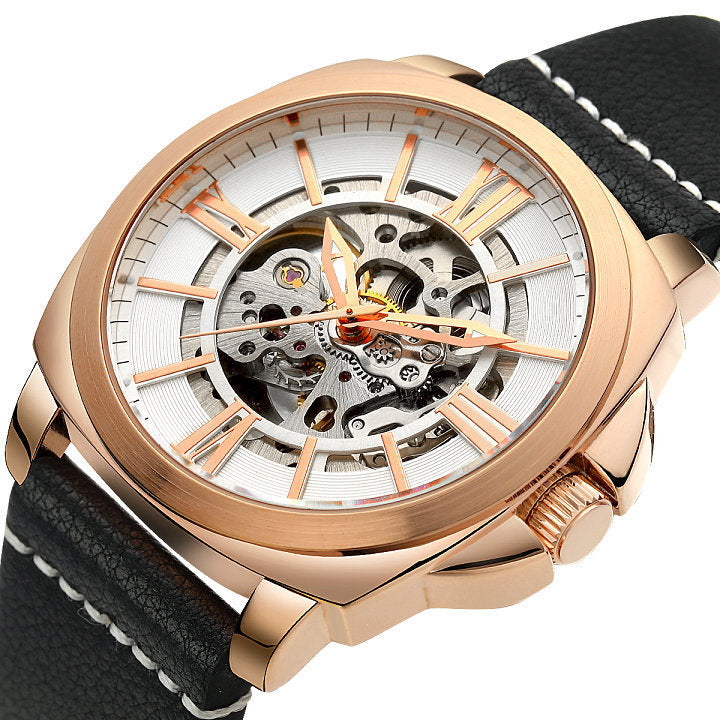 Automatic mechanical movement luminous waterproof watch