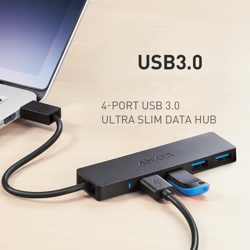 High speed 4-port hub hub hub laptop converter