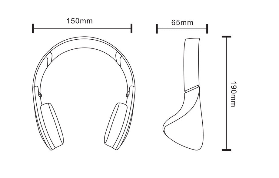 Wireless sports bluetooth headset headset folding