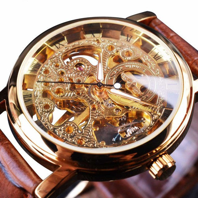 T-Winner Full Hollow Men's And Women's Couple Mechanical Watch