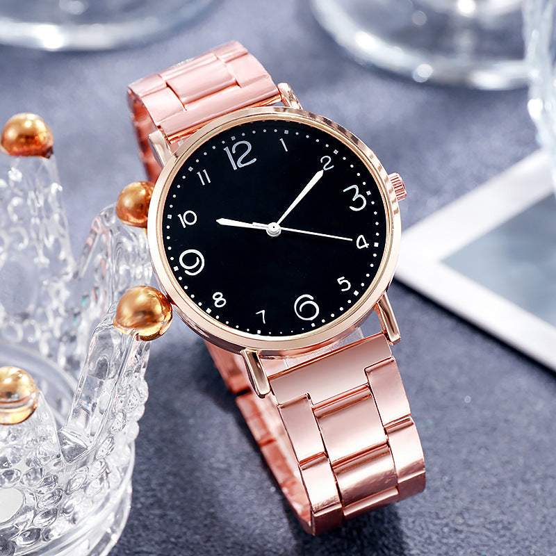 New Style Watch Ladies Stainless Steel Belt Ladies Watch Casual Fashion Student Watch