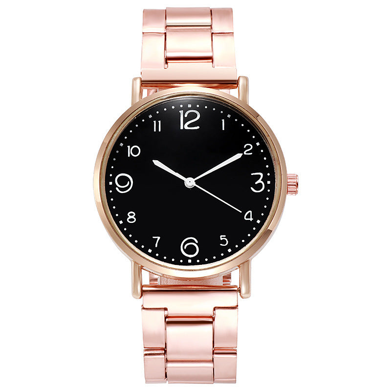 New Style Watch Ladies Stainless Steel Belt Ladies Watch Casual Fashion Student Watch