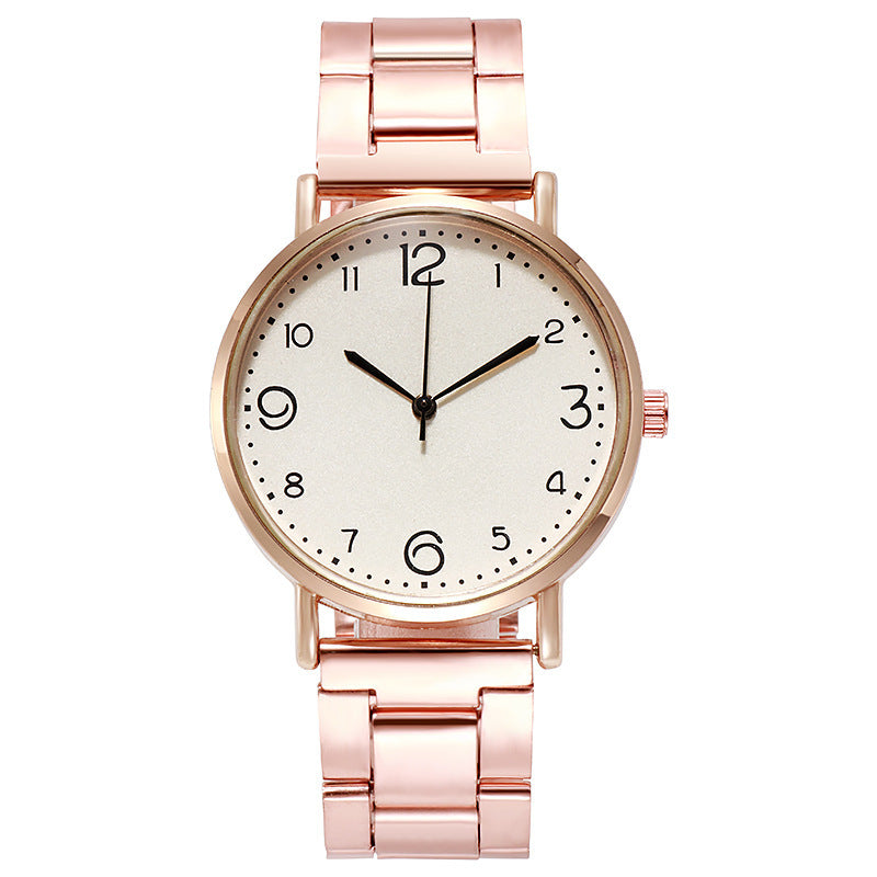 New Style Watch Ladies Stainless Steel Belt Ladies Watch Casual Fashion Student Watch