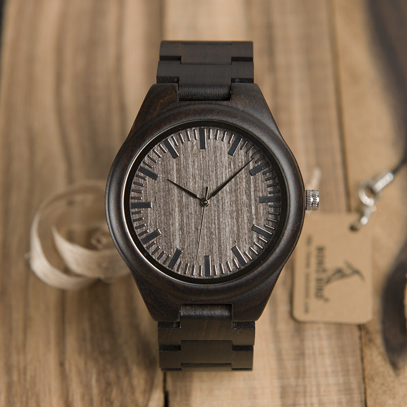 Wood watch wooden hand mounted bamboo watch