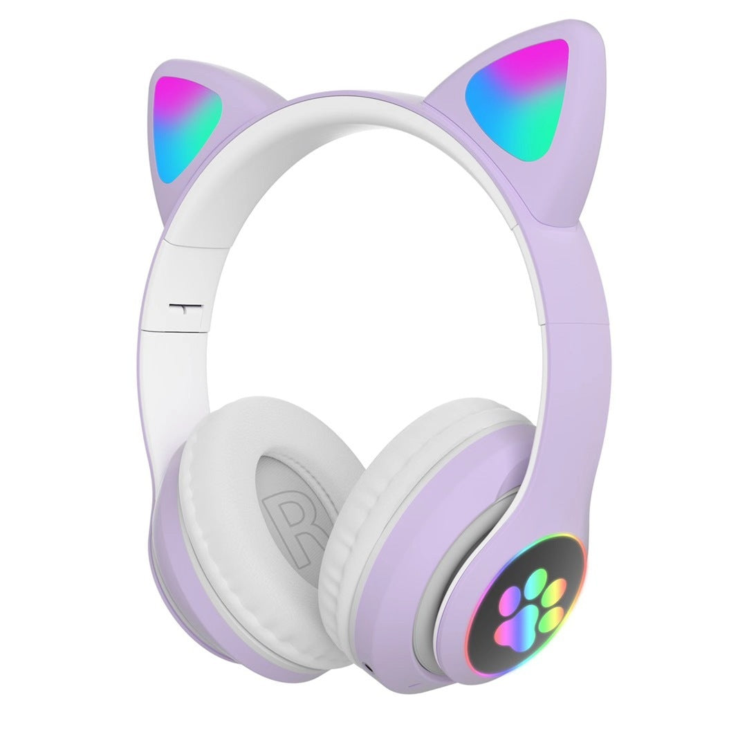 Cat Ear Bluetooth Headset Wireless Light Emitting Headset