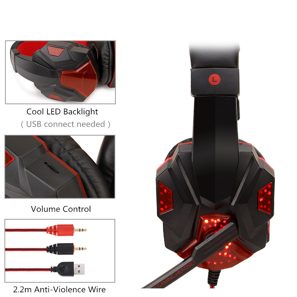 Computer PS4 Gaming Light-up Headset