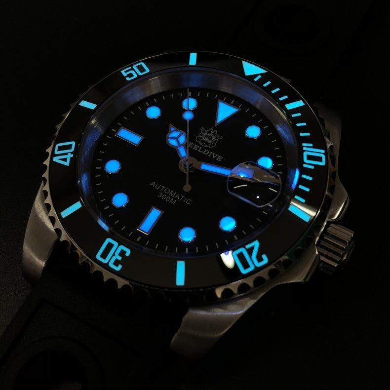 Automatic Mechanical Luminous Green Male Business Military Watch