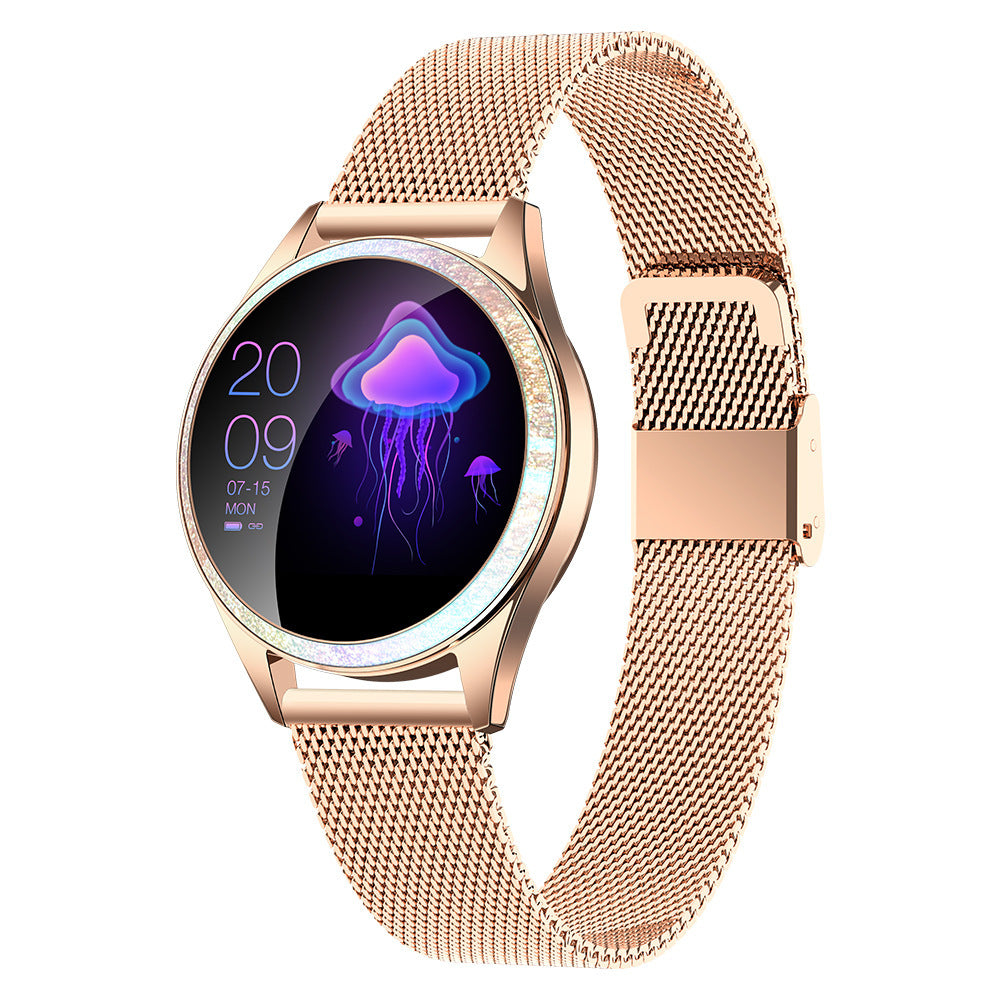 Women's Fashion Smart Bracelet Watch IP68 Menstrual Cycle Reminder To Raise The Wrist Bright Screen Dynamic Dial Swimming