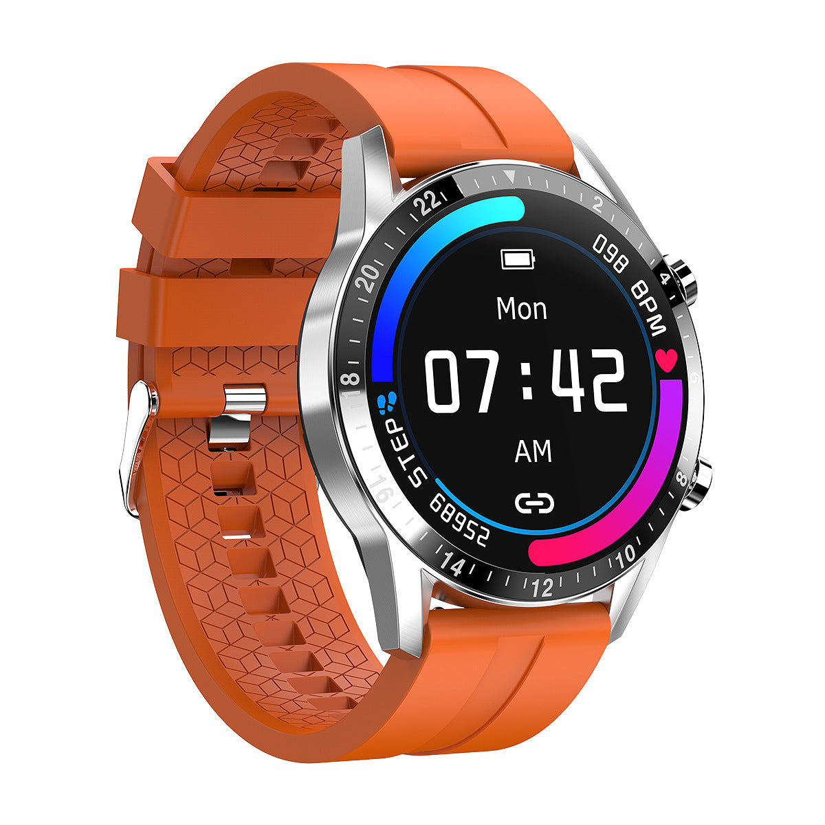 G30 Call Smart Watch 1.28 Full Circle Full Touch Large Screen Bluetooth Call Music Playback Heart Rate Monitoring Pedometer