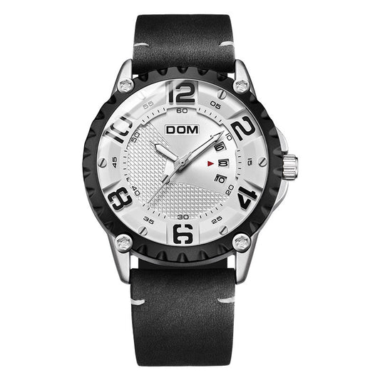 Fashion Leisure Sports Watch Men's Waterproof Large Dial Watch