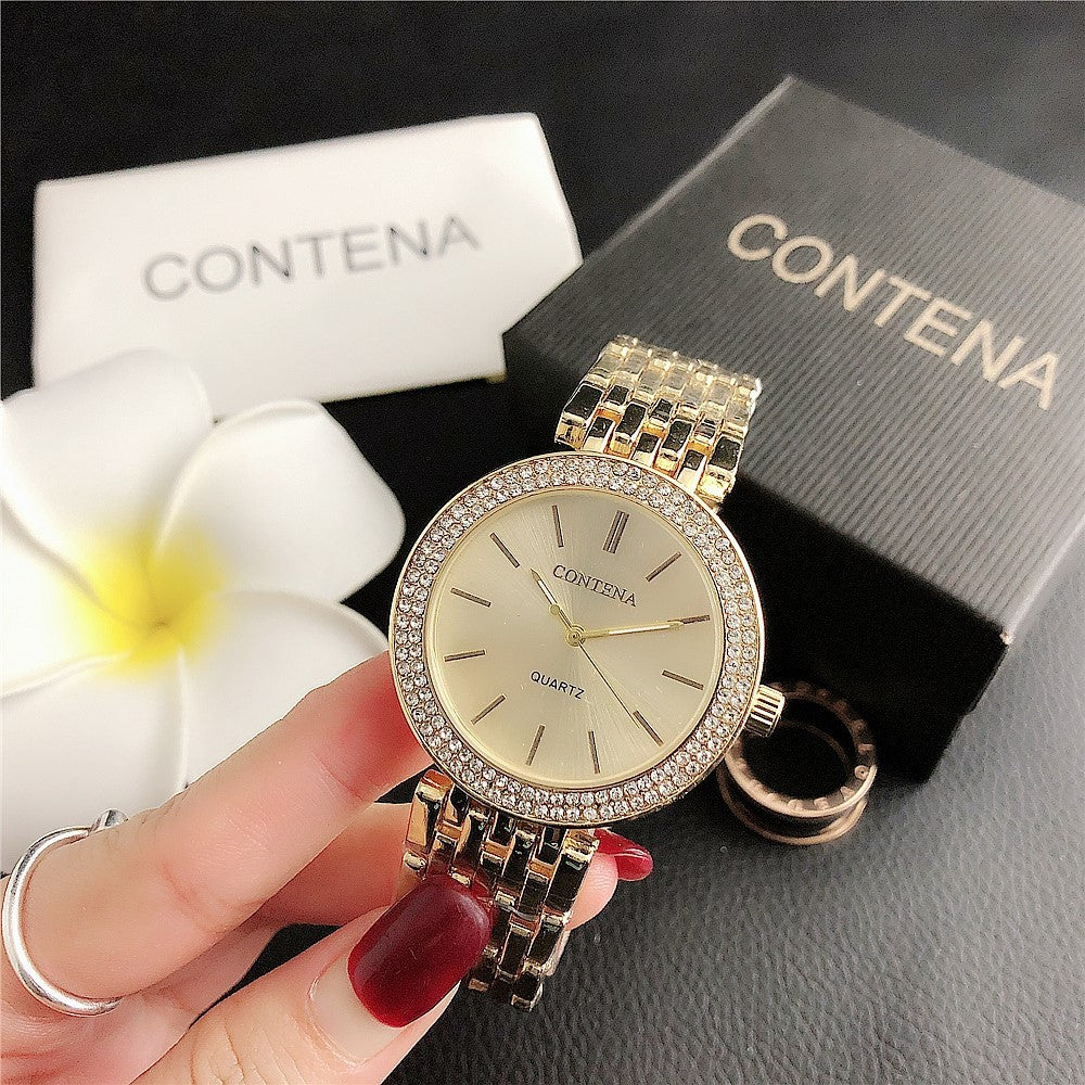 Fashion Stainless Steel Ladies Quartz Watch