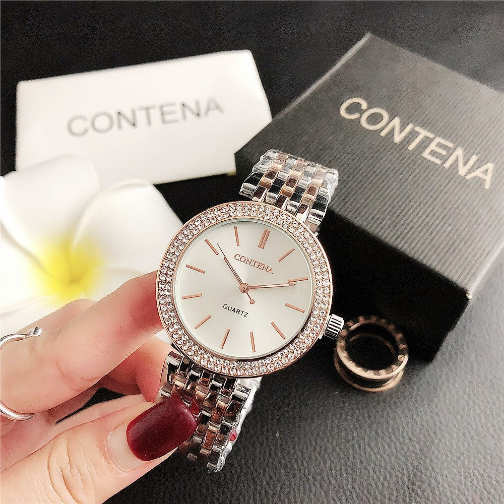 Fashion Stainless Steel Ladies Quartz Watch