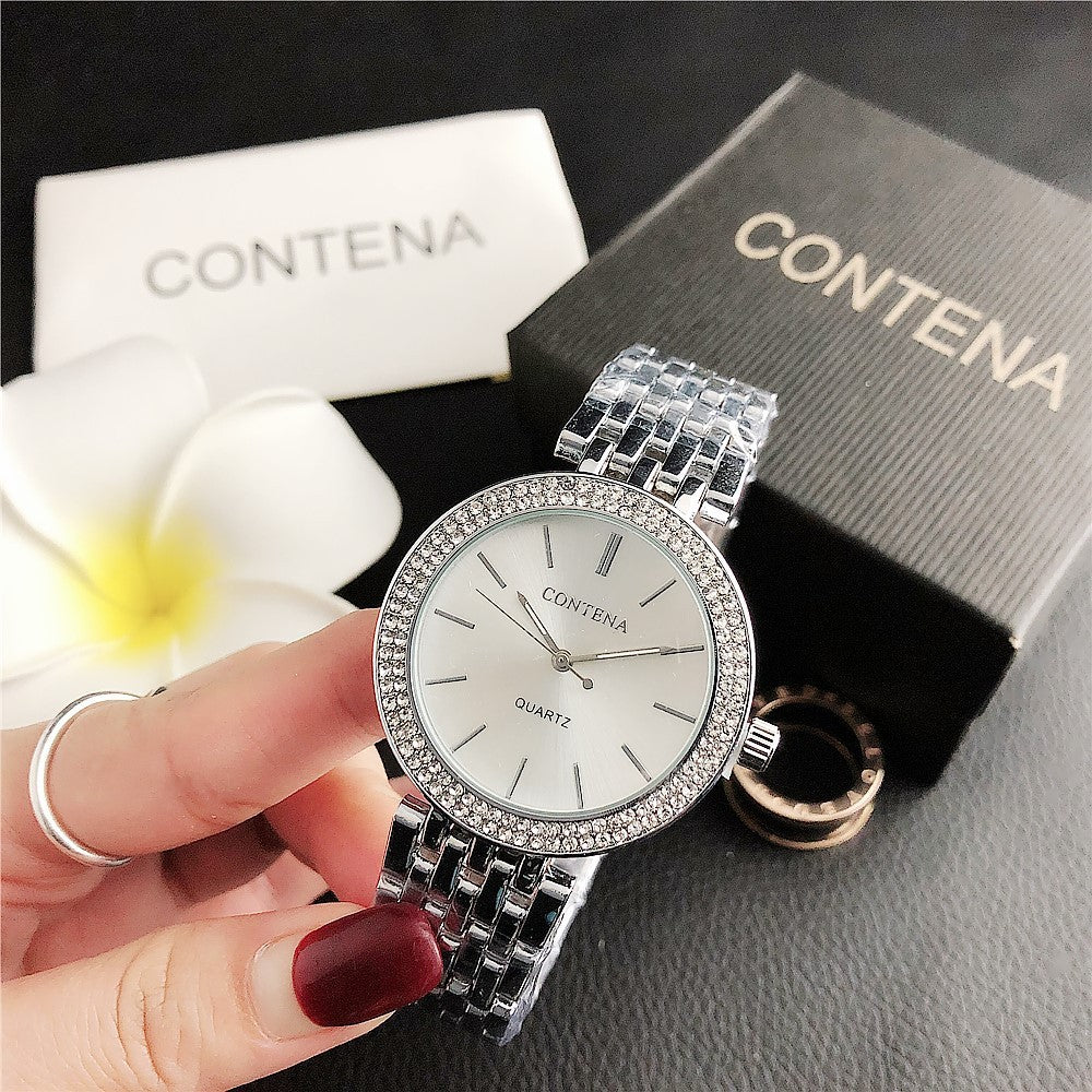 Fashion Stainless Steel Ladies Quartz Watch