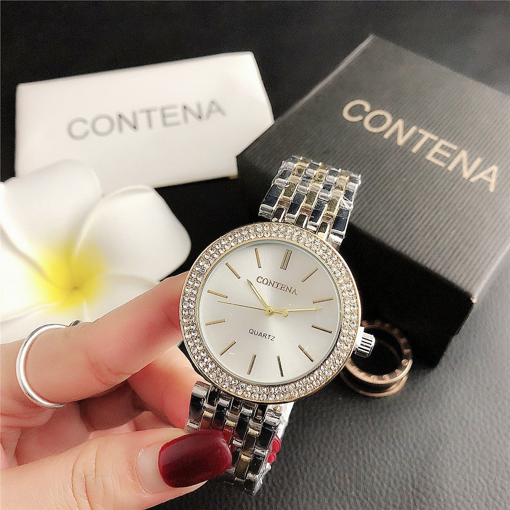 Fashion Stainless Steel Ladies Quartz Watch