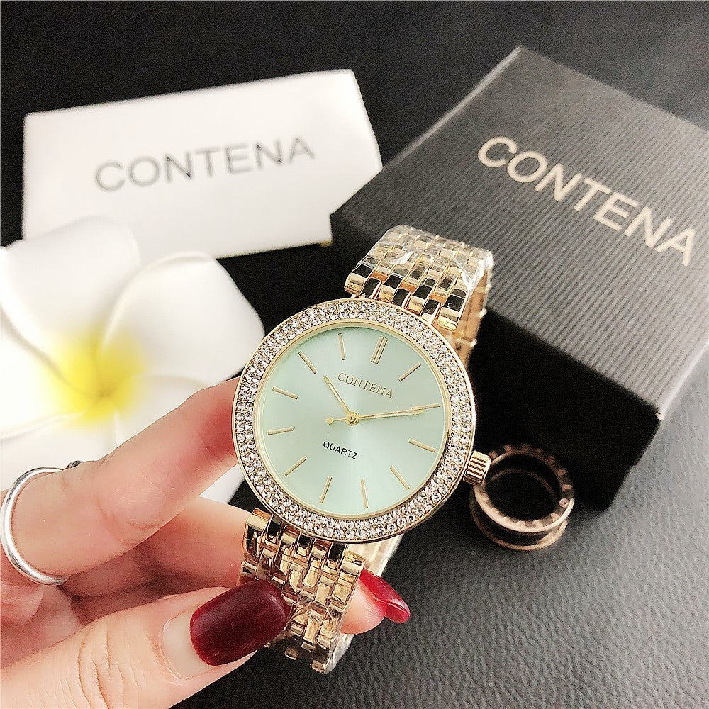 Fashion Stainless Steel Ladies Quartz Watch