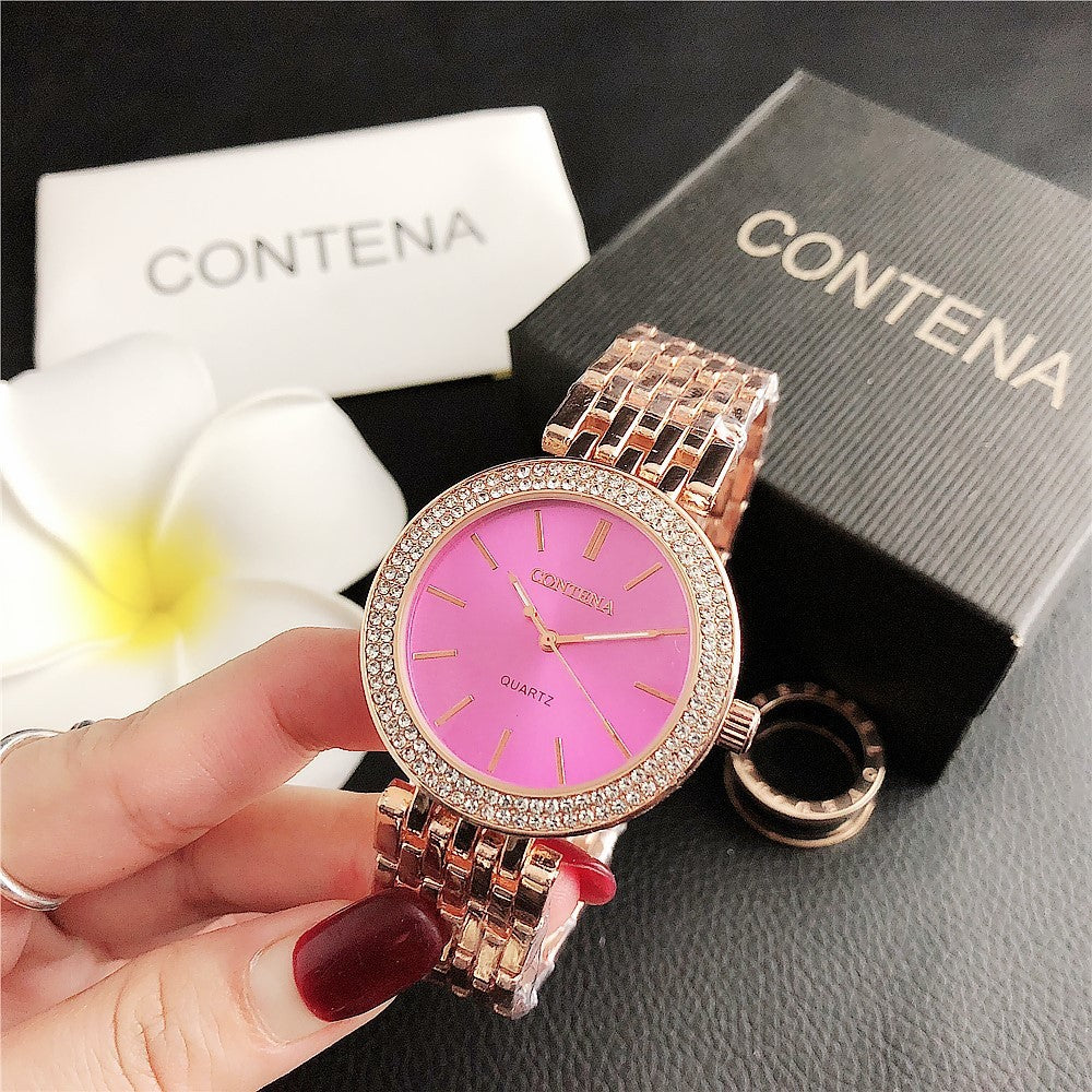 Fashion Stainless Steel Ladies Quartz Watch