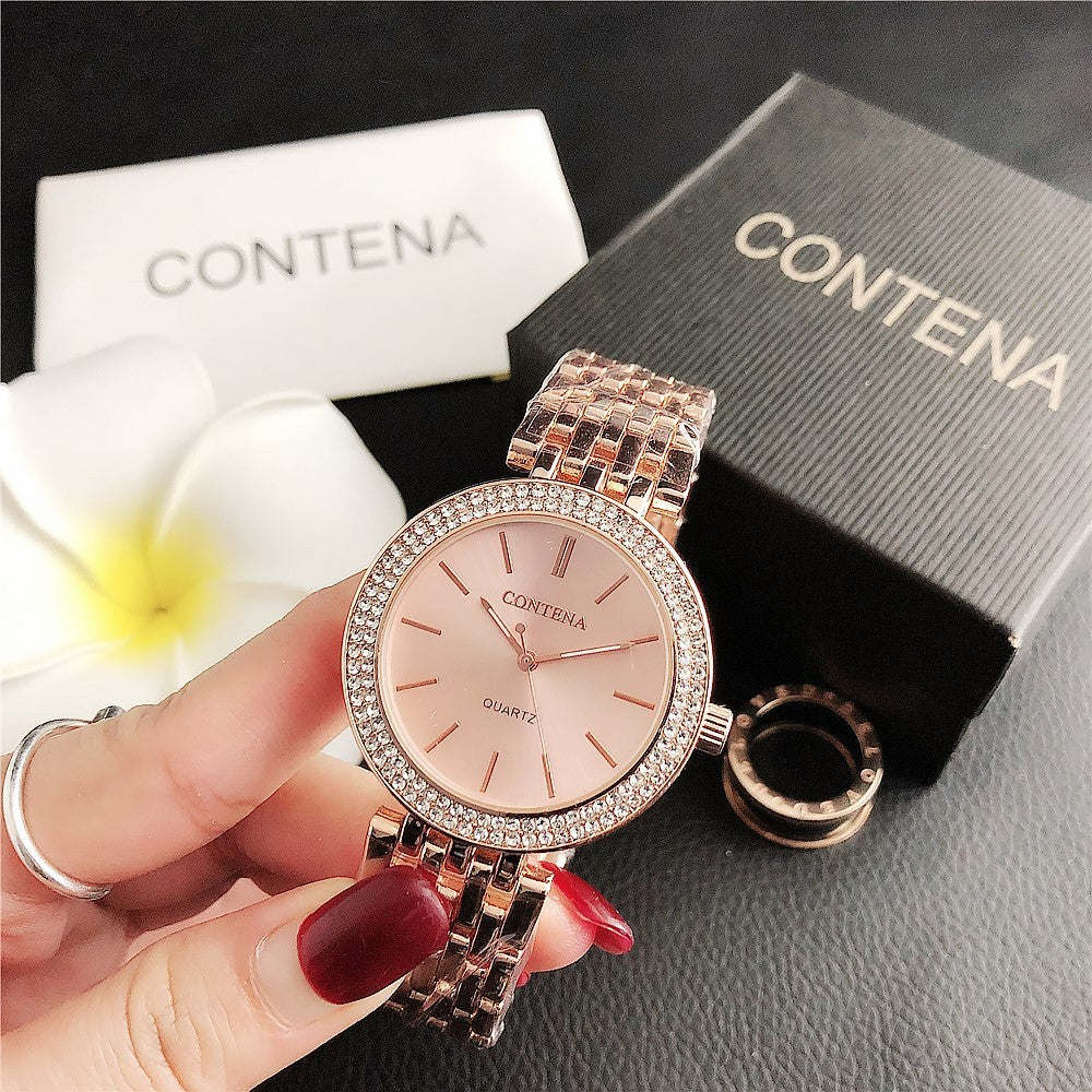 Fashion Stainless Steel Ladies Quartz Watch