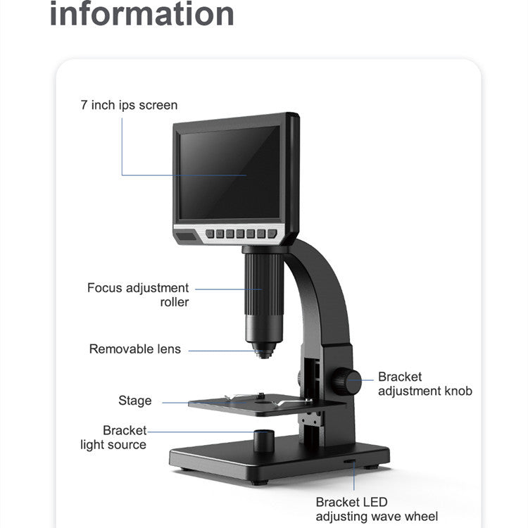 Digital Microscope HD 7 Inch