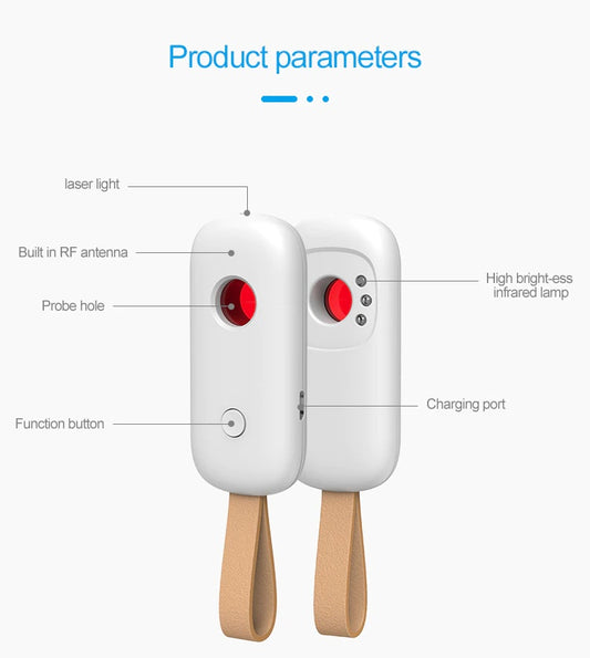 Detector Anti-Sneak Camera Anti-Eavesdropping Monitoring Wireless