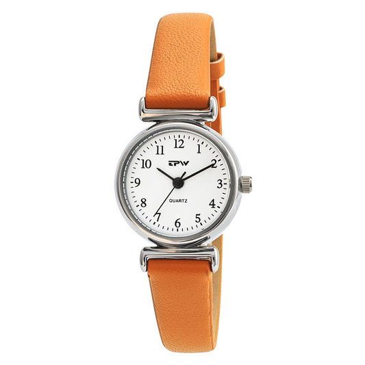 New TPW Ladies Quartz Watch Fashion Compact Ultra-Thin Belt Watch Girls Student Simple Belt Watch