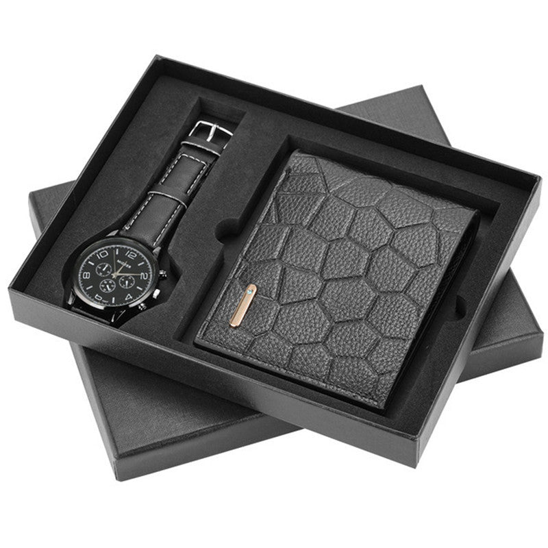 Boutique Gift Set Wallet Cool Belt Quartz Watch