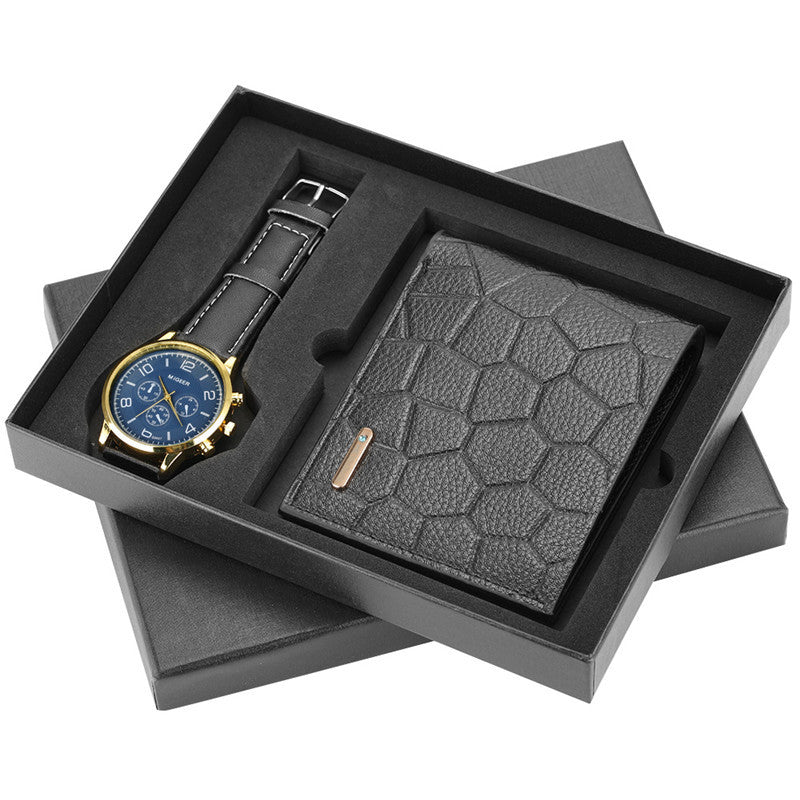 Boutique Gift Set Wallet Cool Belt Quartz Watch