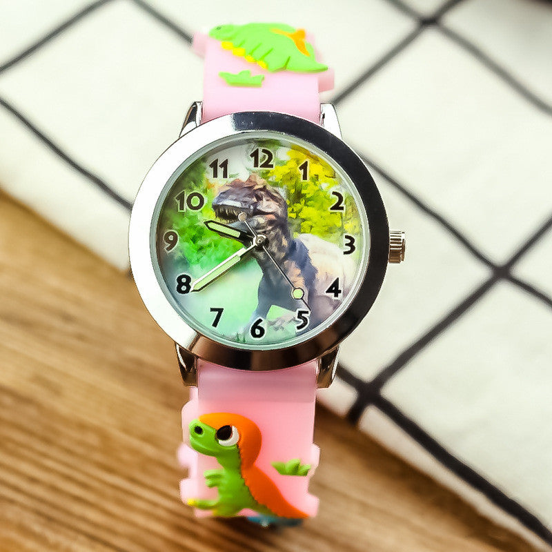 Forest Dinosaur Luminous Needle Electronic Watch