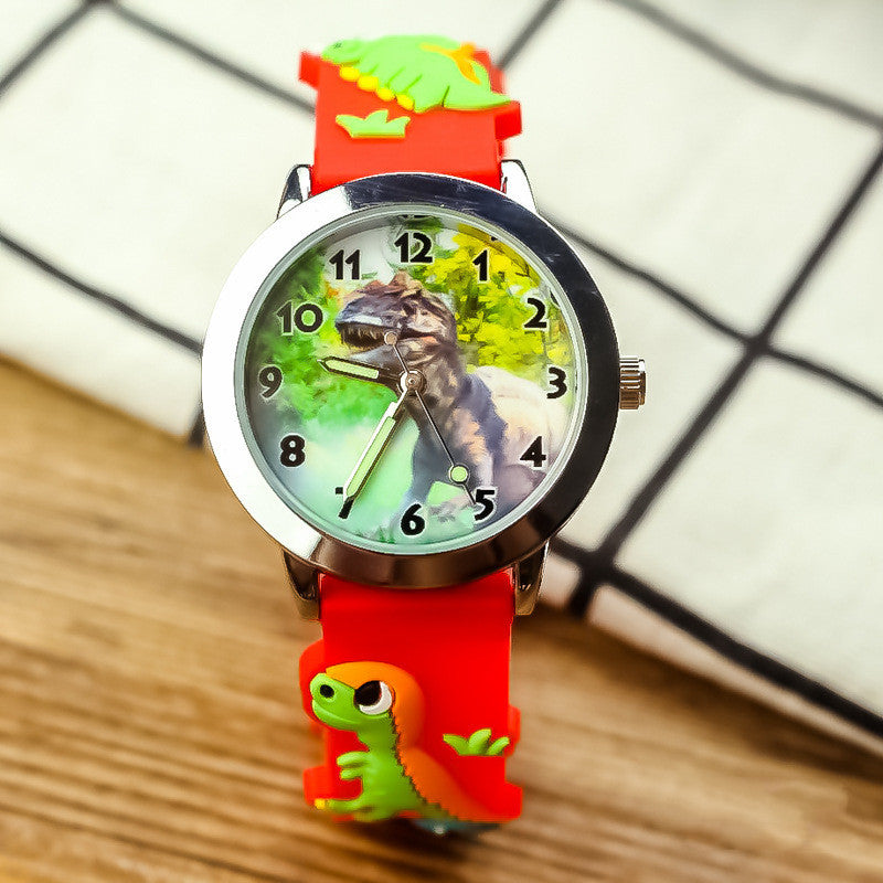 Forest Dinosaur Luminous Needle Electronic Watch