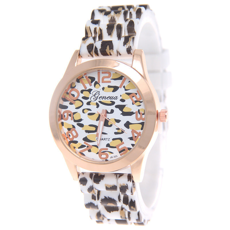 Fashion Leopard Print Geneva Business Watch