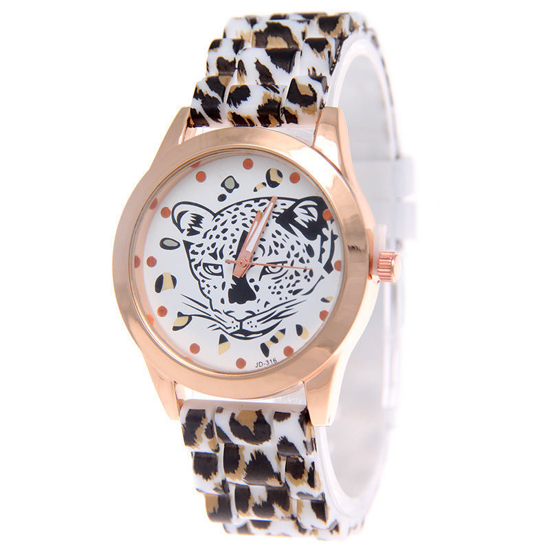 Fashion Leopard Print Geneva Business Watch