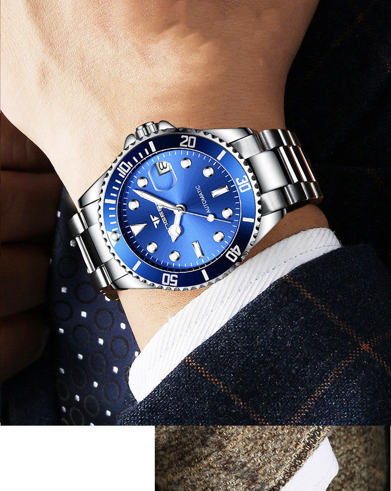 Automatic Blue Luminous Waterproof Mechanical Watch