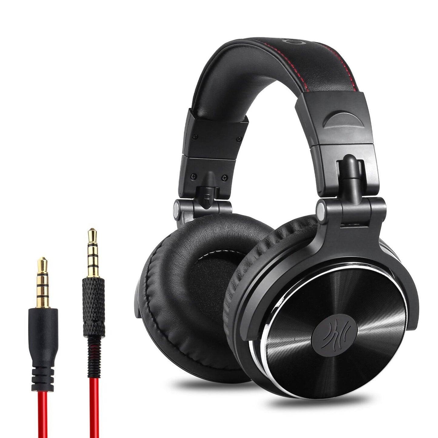 Headphones With Head Mounted Wired Sound Card Monitor