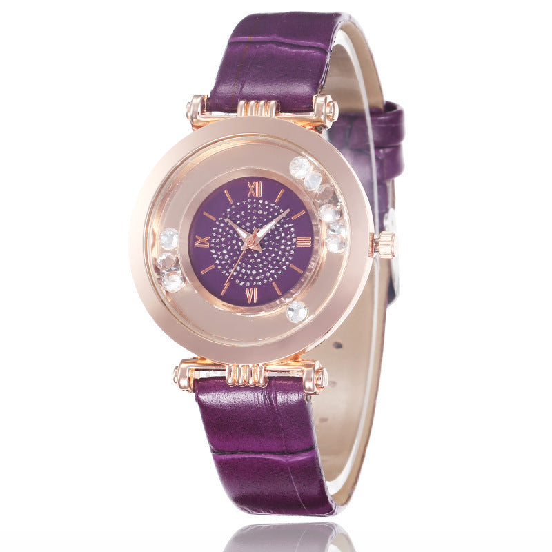 Roman Numeral Ladies Compact Temperament Watch