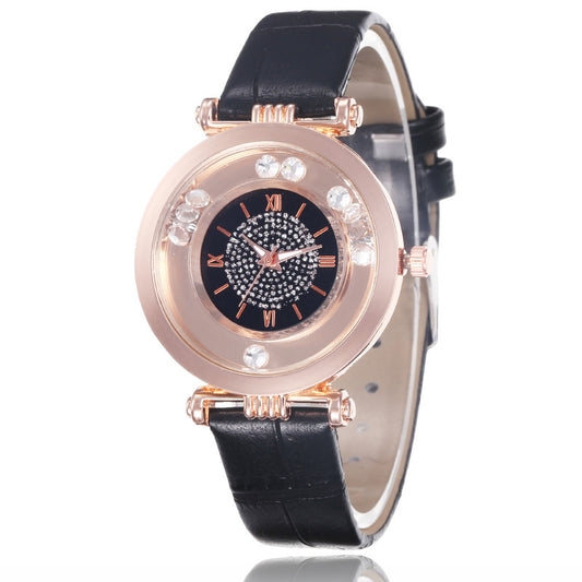 Roman Numeral Ladies Compact Temperament Watch