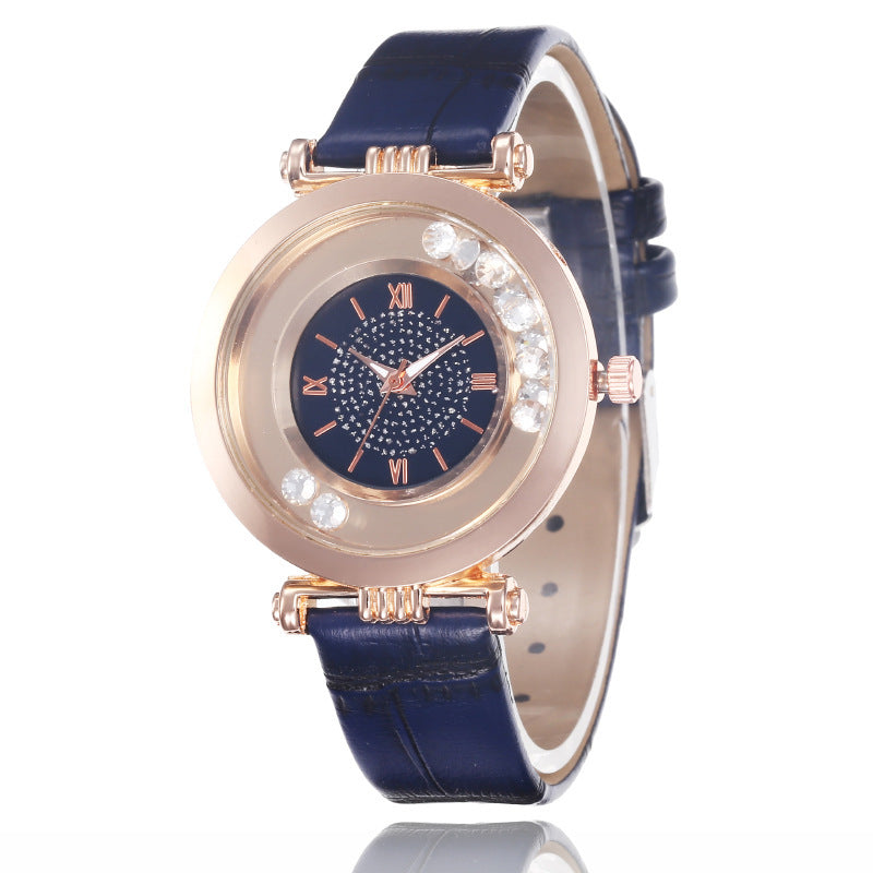 Roman Numeral Ladies Compact Temperament Watch