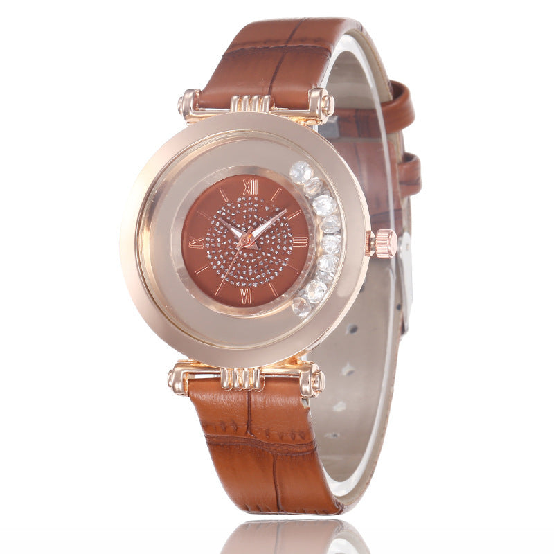 Roman Numeral Ladies Compact Temperament Watch