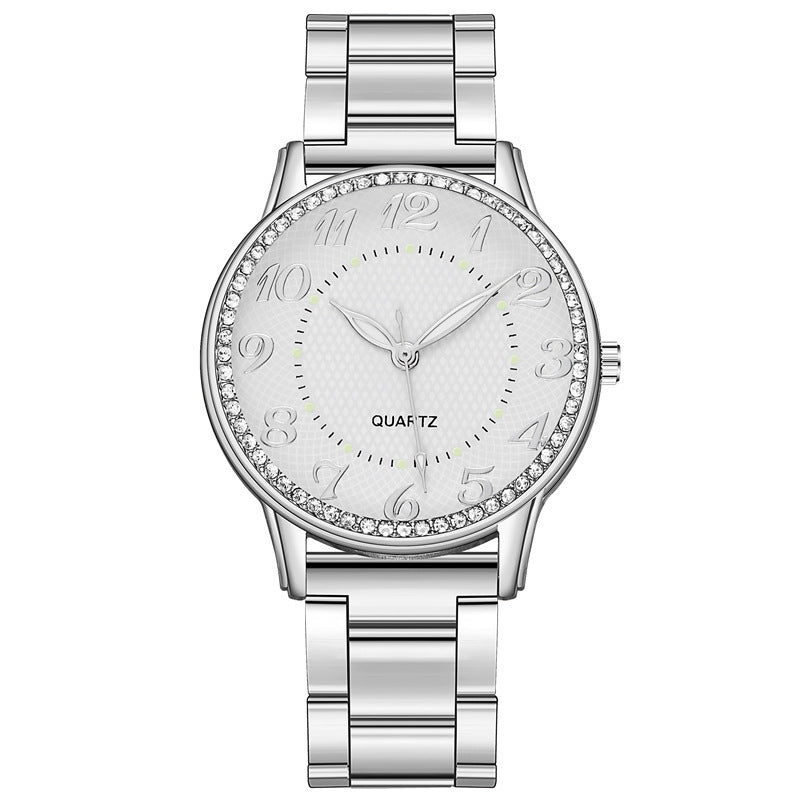 Diamond-Studded Luminous Casual Quartz Watch