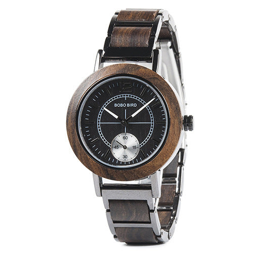 BOBOBIRD Wooden Watch Couple Watch Wooden Hand Mount