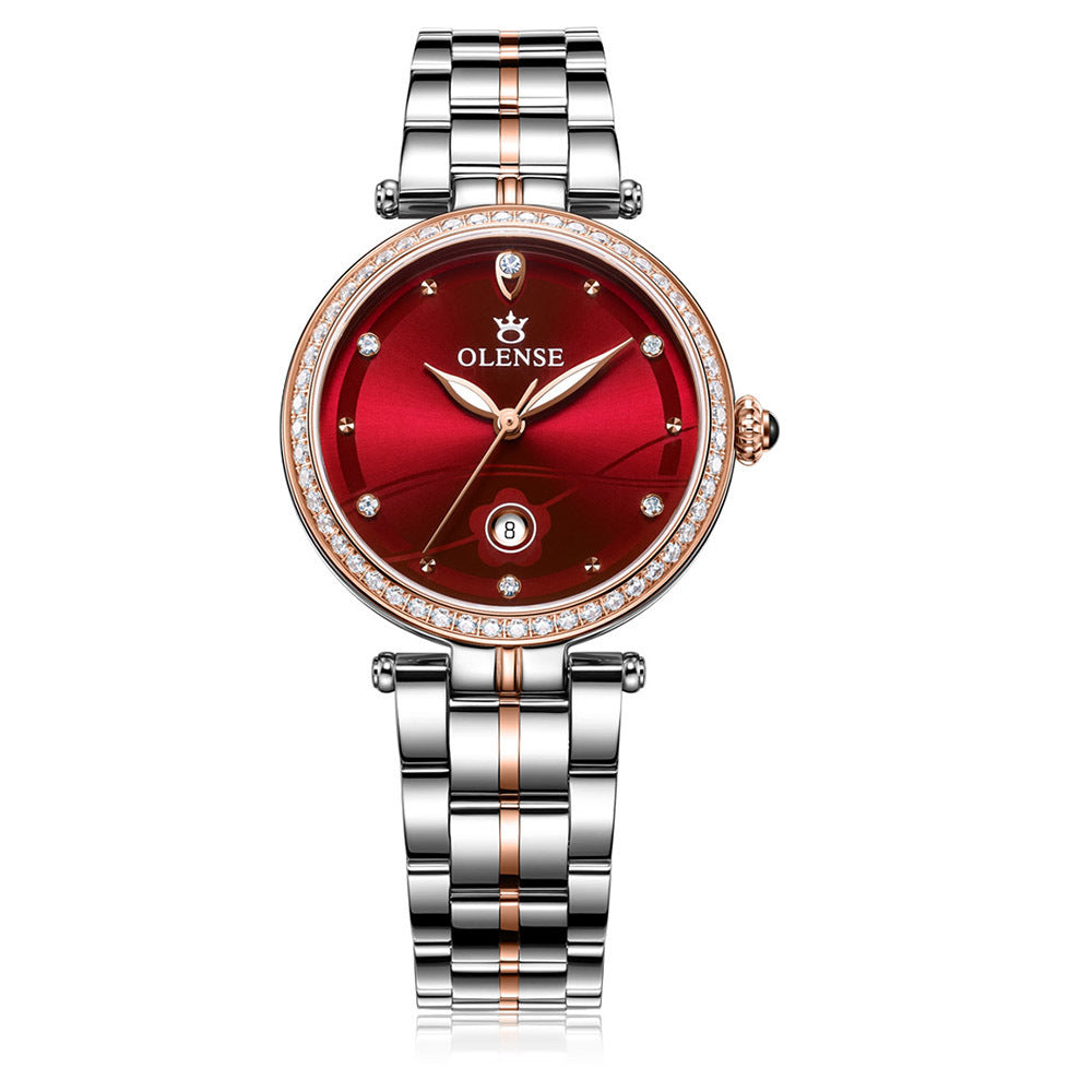 Watch Stainless Steel Quartz Watch Female Calendar