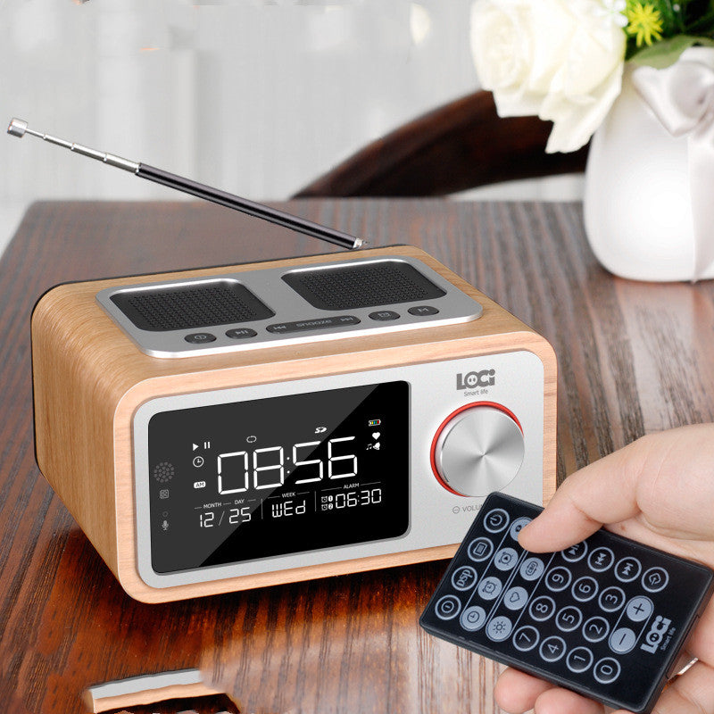 Bluetooth Speaker Alarm Clock Radio Mobile Phone Clock Small Stereo