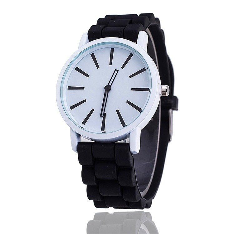 Silica Gel Strap Thin Ice Cream Candy Color Watch Strap Watch