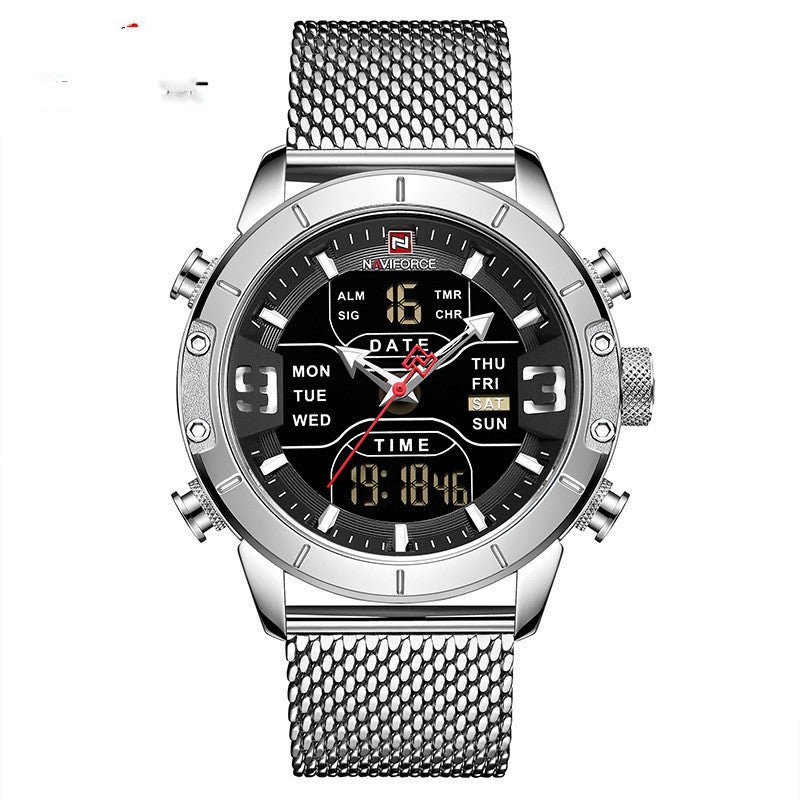 Alarm Clock Calendar Business Quartz Electronic Men's Watch